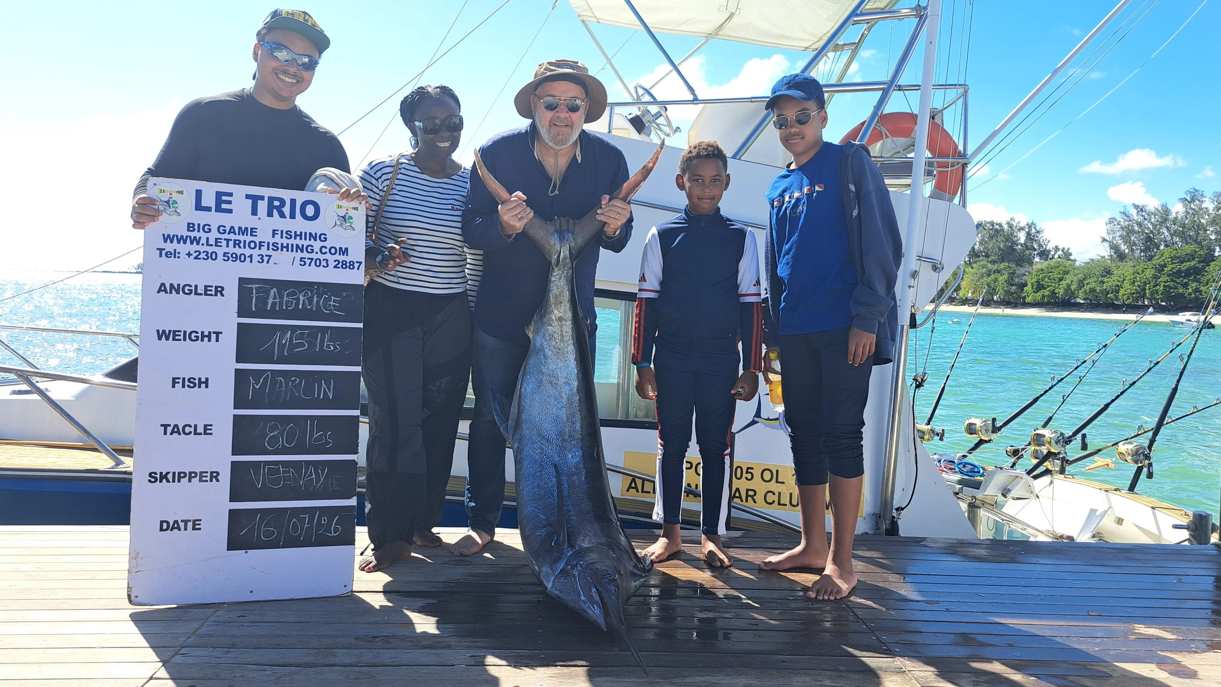 marlin bleu 115 livres juillet 26