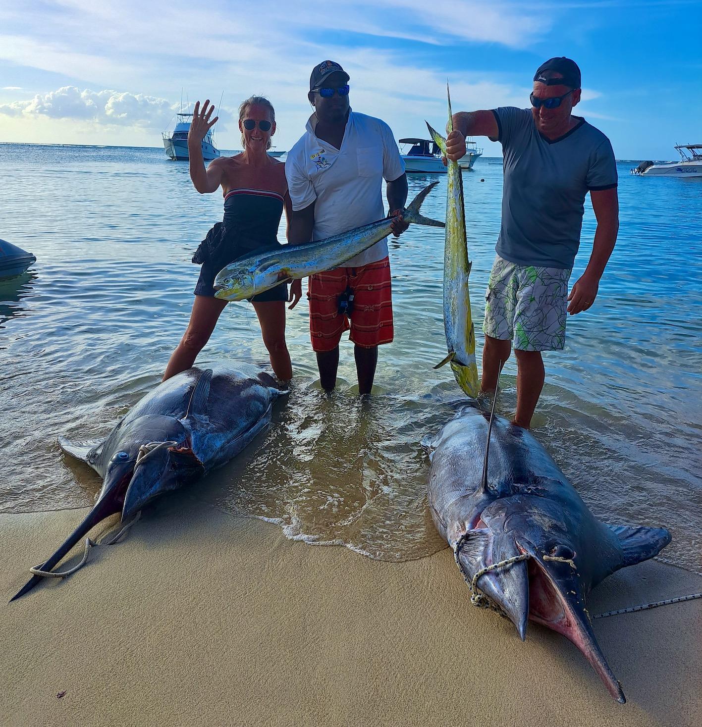 4 beaux poissons dont 2 doublés !